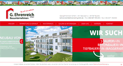 Desktop Screenshot of ehrenreich-massivhaus.de