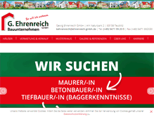 Tablet Screenshot of ehrenreich-massivhaus.de